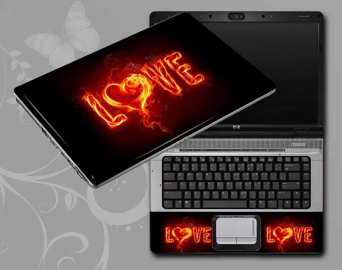 decal Skin for ASUS X550CA-XO127 Fire love laptop skin