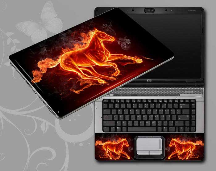 decal Skin for ASUS VivoBook X202E-DH31T Fire Horse laptop skin