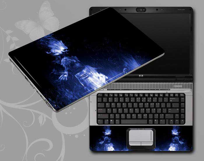 decal Skin for ASUS X54C Blue Flame Indian laptop skin