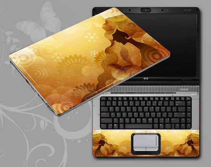 decal Skin for ASUS S46CB Flowers and women floral laptop skin