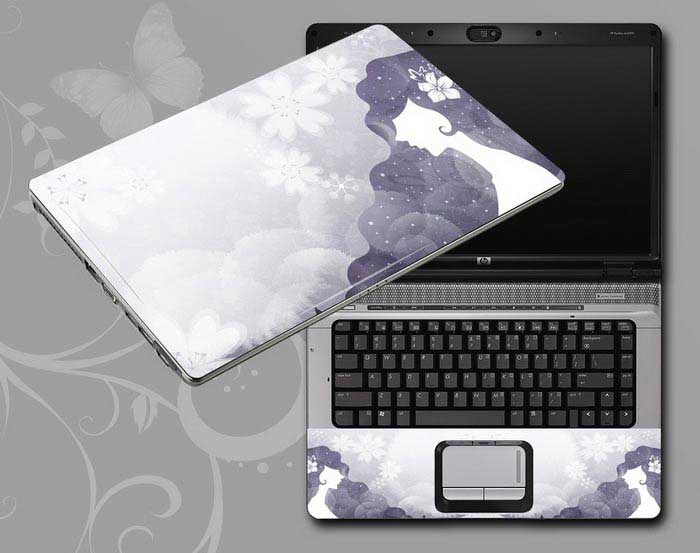 decal Skin for HP 2000-365DX Flowers and women floral laptop skin
