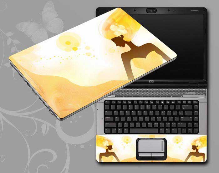 decal Skin for GATEWAY NV79C38u Flowers and women floral laptop skin
