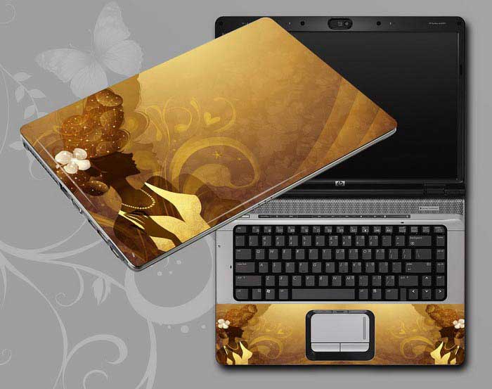 decal Skin for SAMSUNG NP-R540I Flowers and women floral laptop skin