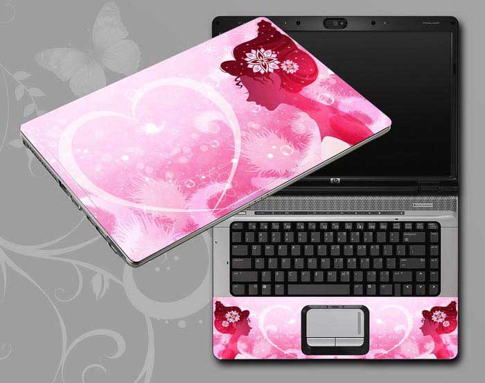 decal Skin for ASUS N53SN-EH71 Flowers and women floral laptop skin
