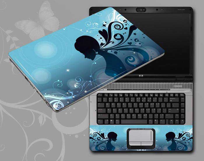 decal Skin for ASUS X54L-SX010V Flowers and women floral laptop skin