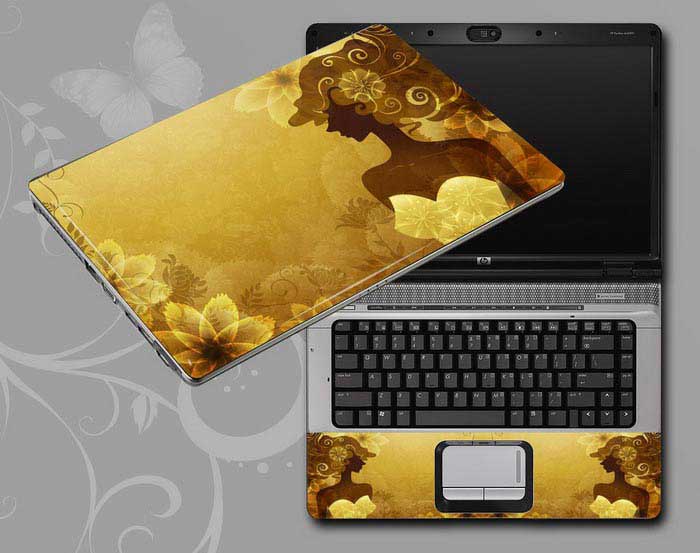 decal Skin for MSI WS60 6QI-001 Flowers and women floral laptop skin
