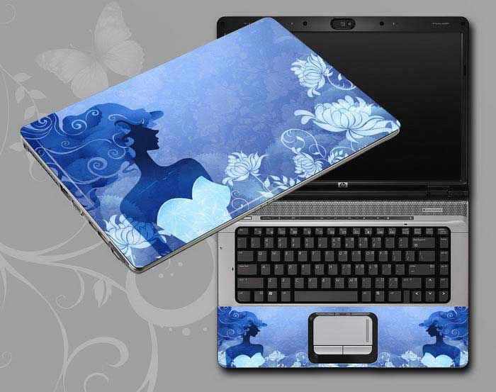 decal Skin for SAMSUNG R580 Flowers and women floral laptop skin
