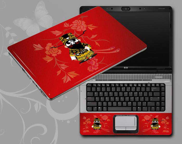 decal Skin for APPLE MacBook Pro MD311LL/A Red, Beijing Opera,Peking Opera Make-ups laptop skin