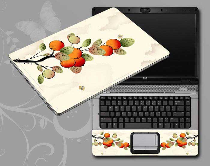 decal Skin for SAMSUNG Series 3 NP355E7C-S03PL Chinese ink painting Fruit trees laptop skin