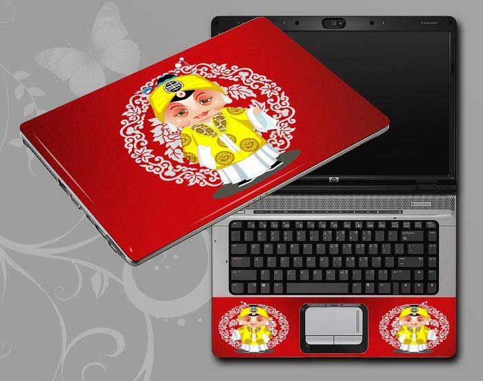 decal Skin for ASUS X550CA-DB91 Red, Beijing Opera,Peking Opera Make-ups laptop skin