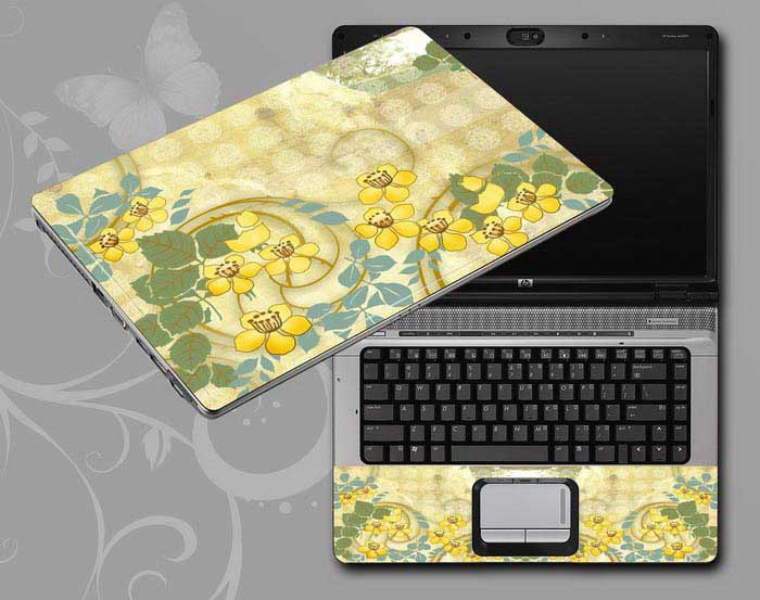 decal Skin for CLEVO W130EW vintage floral flower floral laptop skin