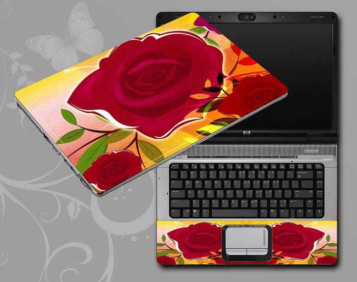 decal Skin for MSI GT70-0NH vintage floral flower floral laptop skin