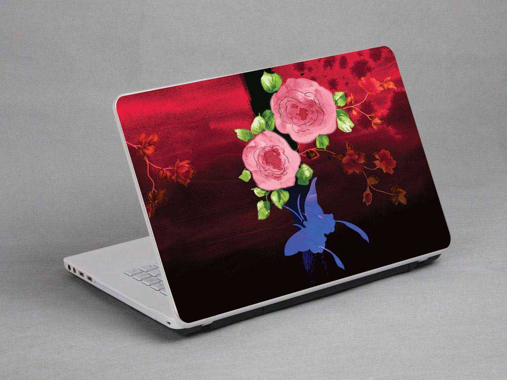 decal Skin for LENOVO IdeaPad Z500 Flowers, watercolors, oil paintings floral laptop skin