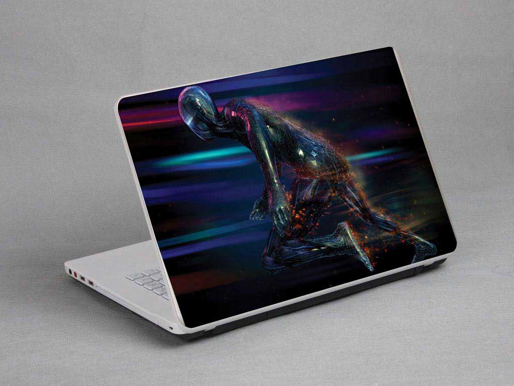 decal Skin for DELL XPS 15-9550 Running Liquid Man laptop skin