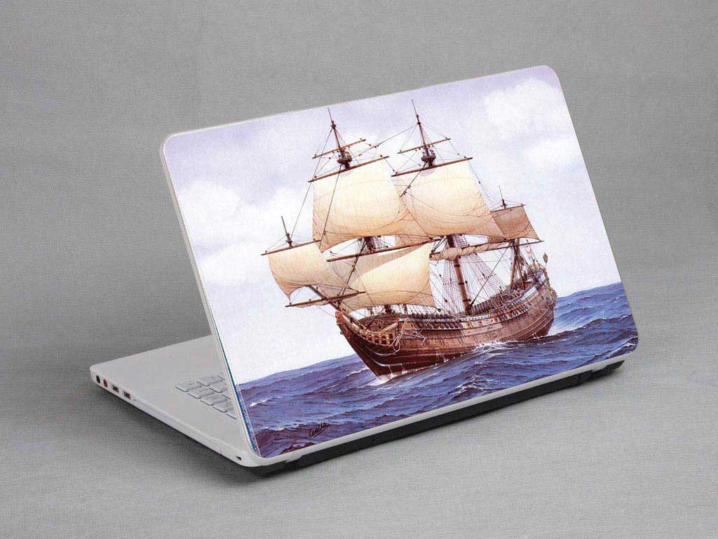 decal Skin for DELL Inspiron 14 14-3452 Great Sailing Age, Sailing laptop skin