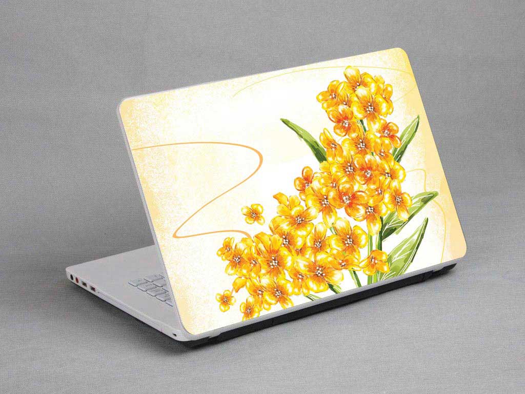 decal Skin for SAMSUNG Chromebook 2 XE503C32-K01CA Vintage Flowers floral laptop skin