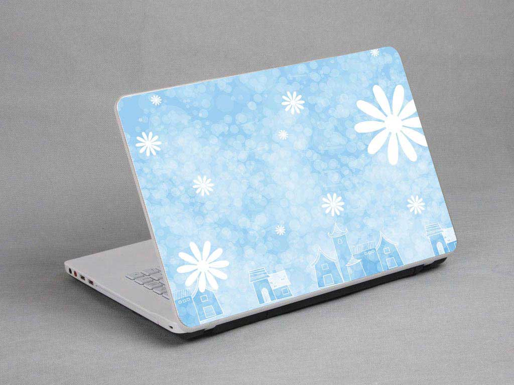 decal Skin for CLEVO W840SU Vintage Flowers floral laptop skin