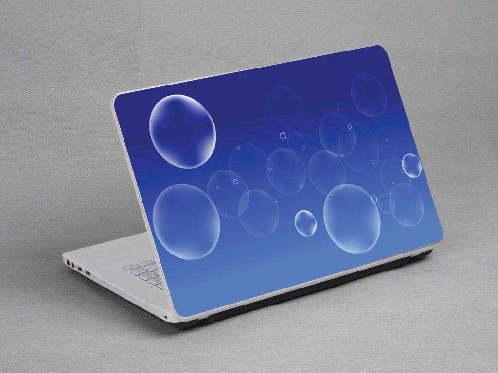 decal Skin for TOSHIBA Satellite C50-A491 Bubbles, Colored Lines laptop skin