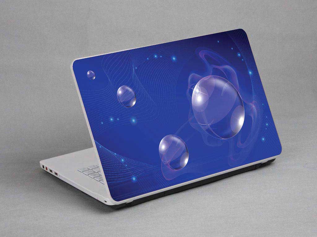 decal Skin for HP EliteBook 1040 G3 Notebook PC Bubbles, Colored Lines laptop skin