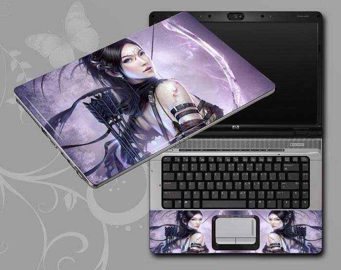 decal Skin for LENOVO IdeaPad Flex 15 Game Beauty Characters laptop skin