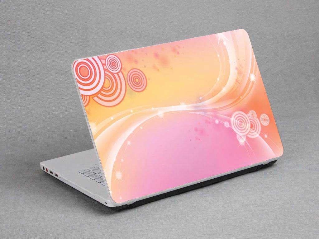 decal Skin for CLEVO W940SU1 Bubbles, Colored Lines laptop skin