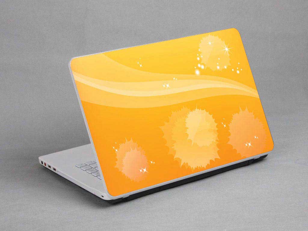 decal Skin for TOSHIBA Satellite L50-BST2NX2 Bubbles, Colored Lines laptop skin