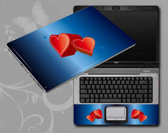 decal Skin for MSI GL62M 7REX-1896US Love, heart of love laptop skin