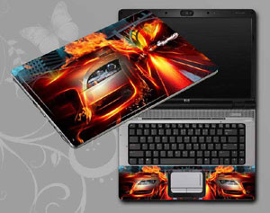 Fire Train Laptop decal Skin for HP 2000-219dx 2254-127-Pattern ID:127