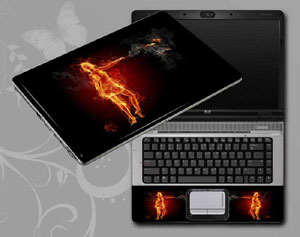 Flame Woman Laptop decal Skin for ASUS K43SM 1310-135-Pattern ID:135