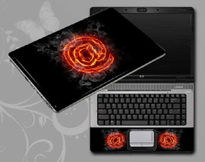 Flame Alpha Symbol Laptop decal Skin for SAMSUNG QX411-W01 8940-137-Pattern ID:137