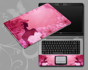 Flowers and women floral Laptop decal Skin for ASUS B53S-XH51 1038-177-Pattern ID:177