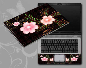 vintage floral flower floral   flowers Laptop decal Skin for MSI U160DX 3152-20-Pattern ID:20