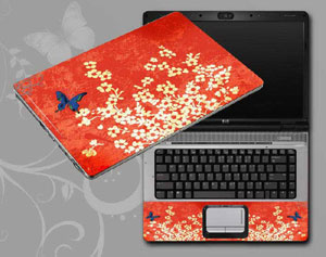 vintage floral flower floral Laptop decal Skin for CLEVO W25CSW 9315-24-Pattern ID:24