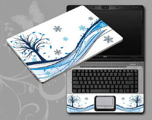 Flowers, butterflies, leaves floral Laptop decal Skin for DELL Inspiron 15(5547) 9681-245-Pattern ID:245
