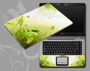 Flowers, butterflies, leaves floral Laptop decal Skin for ASUS K73E-XA1 1540-261-Pattern ID:261