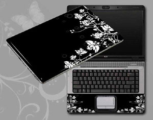 Flowers, butterflies, leaves floral Laptop decal Skin for MSI GP72 6QE 10771-270-Pattern ID:270