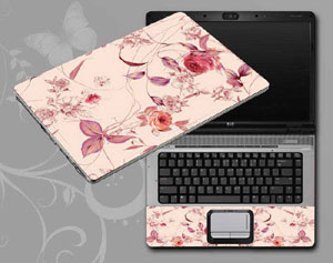 vintage floral flower floral Laptop decal Skin for ASUS S46CB-WX004H 8118-29-Pattern ID:29
