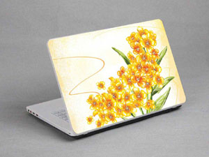Vintage Flowers floral Laptop decal Skin for CLEVO P377SM-A 9340-305-Pattern ID:305