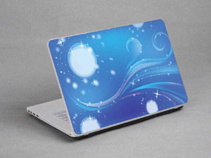 Bubbles, Colored Lines Laptop decal Skin for CLEVO W651SF 9329-325-Pattern ID:325