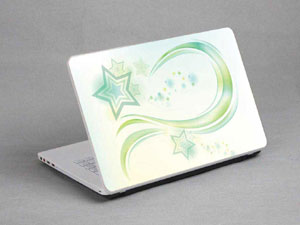 Bubbles, Colored Lines Laptop decal Skin for MSI GE72VR 10768-333-Pattern ID:333