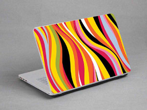 Bubbles, Colored Lines Laptop decal Skin for MSI GT73VR 6RE TITAN 10751-347-Pattern ID:347