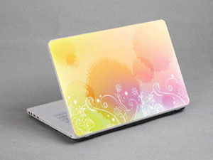 Bubbles, Colored Lines Laptop decal Skin for ASUS X550CL 10876-350-Pattern ID:350
