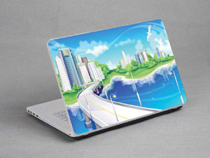 City, Bridge Laptop decal Skin for ACER Aspire E5-432 11240-380-Pattern ID:380