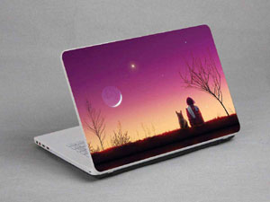 Dusk, dog. Laptop decal Skin for MSI GS60 2PE Ghost Pro 3K Edition 9517-415-Pattern ID:415