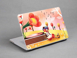 Phonographers, music Laptop decal Skin for TOSHIBA Qosmio X75 Series 7161-430-Pattern ID:430