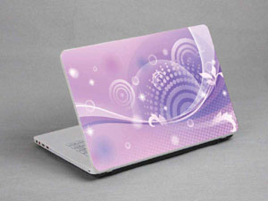 Bubbles, Colored Stripes Laptop decal Skin for FUJITSU LIFEBOOK P771 1733-431-Pattern ID:431