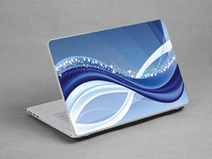 Bubbles, Colored Stripes Laptop decal Skin for TOSHIBA Qosmio X75 Series 7161-432-Pattern ID:432