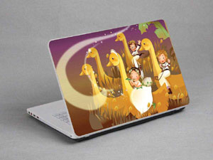 Cartoons, geese, boys and girls. Laptop decal Skin for MSI GT80S TITAN SLI 11378-436-Pattern ID:436