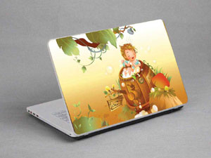 Little boy in the bath, cartoon Laptop decal Skin for APPLE MacBook Pro MC721LL/A 1008-437-Pattern ID:437