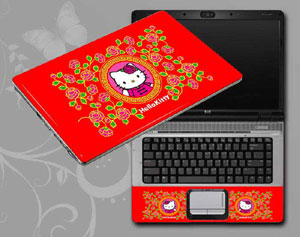 Hello Kitty,hellokitty,cat Christmas Laptop decal Skin for TOSHIBA Satellite C55-A5298 7109-48-Pattern ID:48